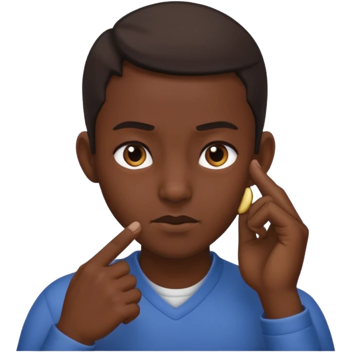 👧🏾👂🏾🤏🏾 pinching ear emoji