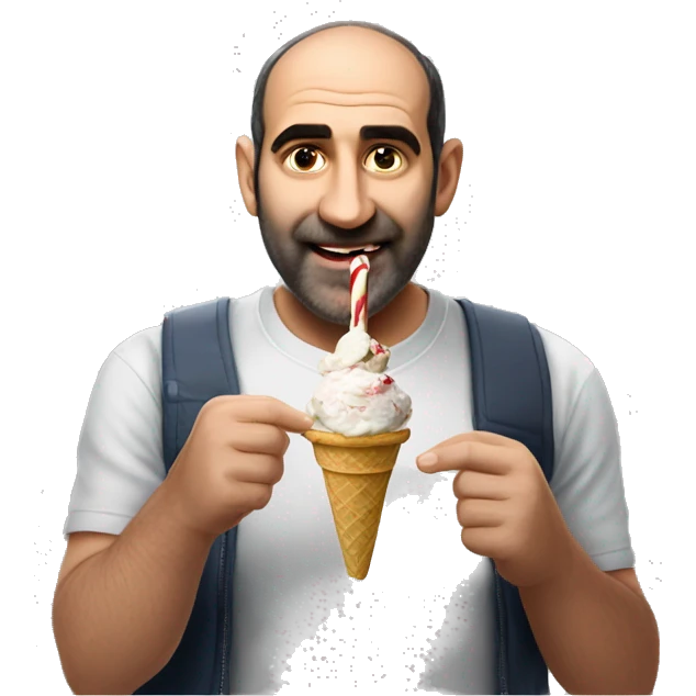 Nikol Pashinyan eating ice cream emoji