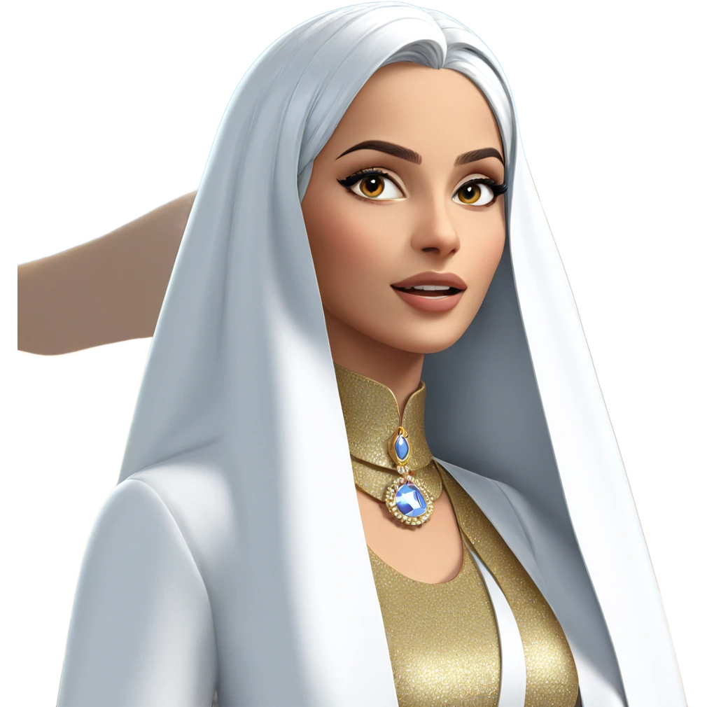 girl in elegant dress emoji