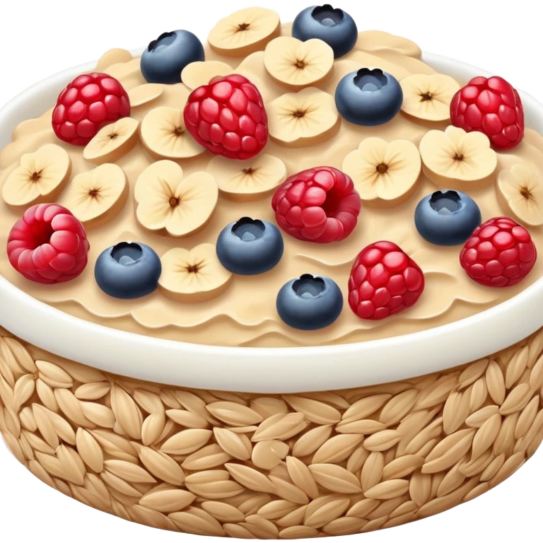 Oats with berries  emoji