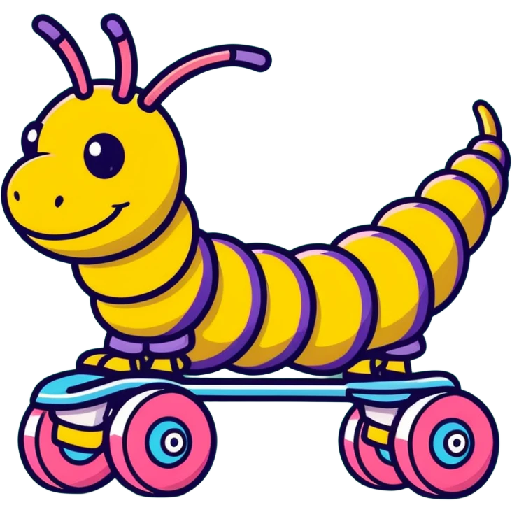 centipede on rollerskates emoji
