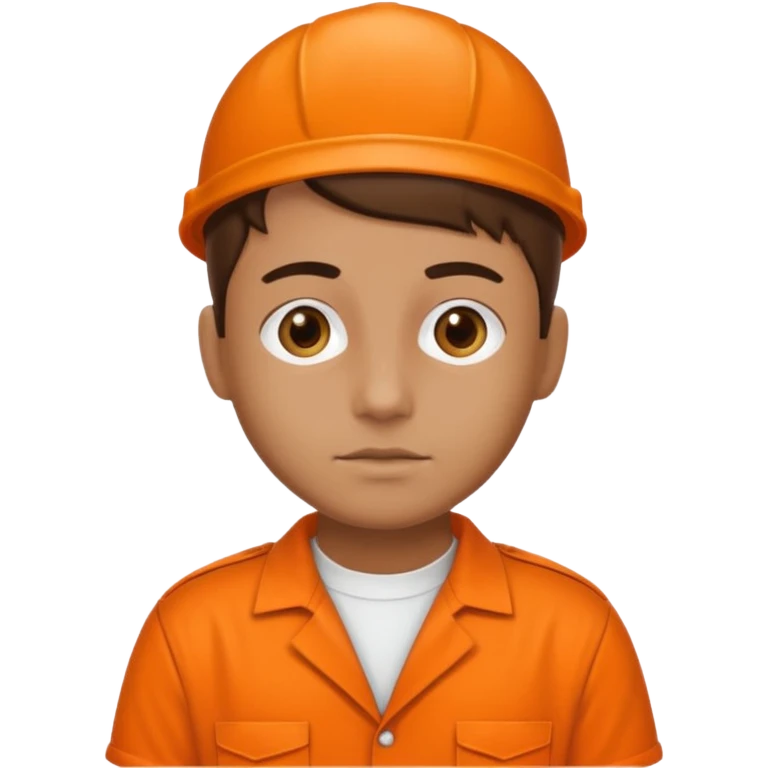 prison uniform orange emoji