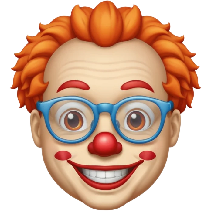 glasses clown emoji