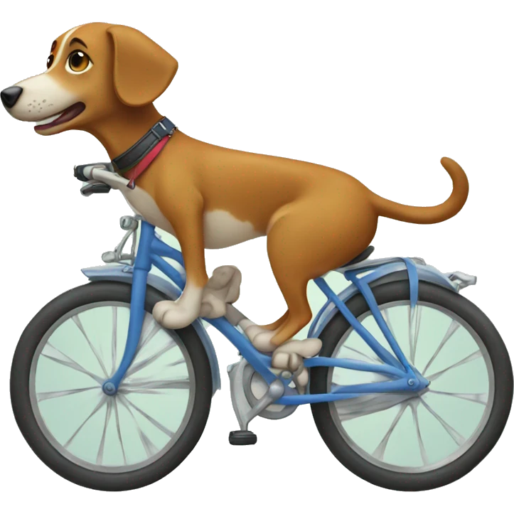 dog on a bike emoji
