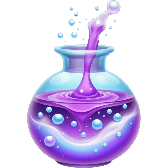 purple potion and effect emoji