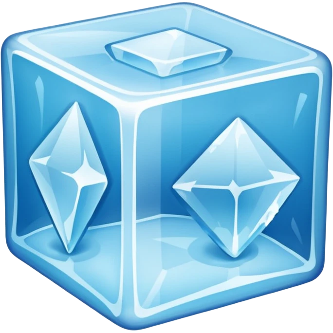 frozen ice cube emoji