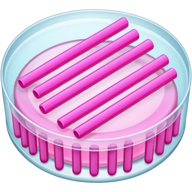 placa de petry com bastoes rosas emoji