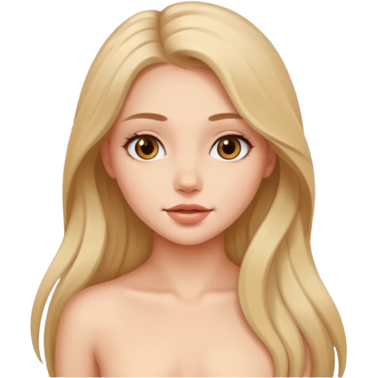 Красивая девушка голая emoji