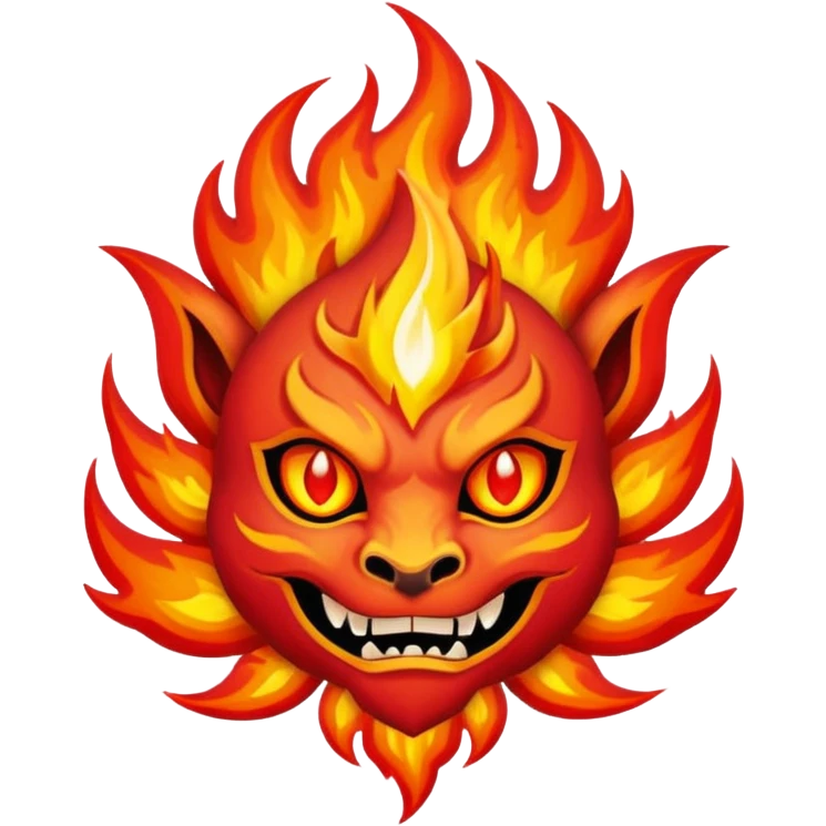 fire elemental tattoo emoji