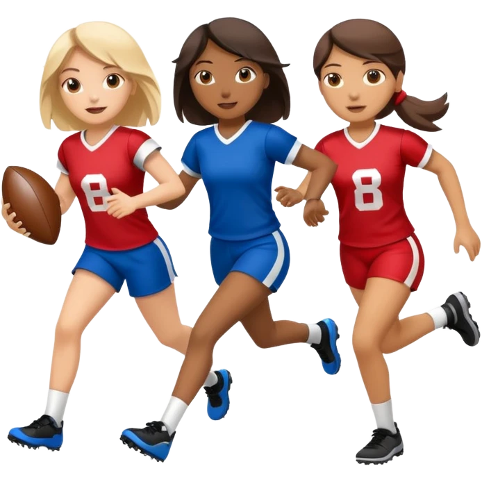 Girls flag football  emoji