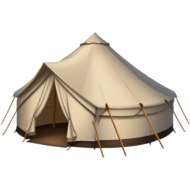 black spray tan oval tent emoji