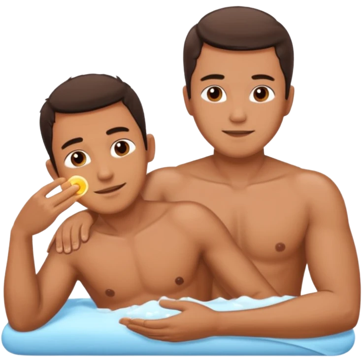 oil massage emoji men  emoji