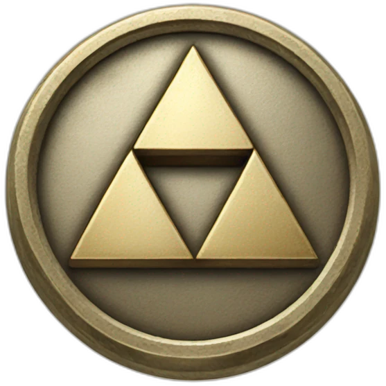coin with tri force emoji