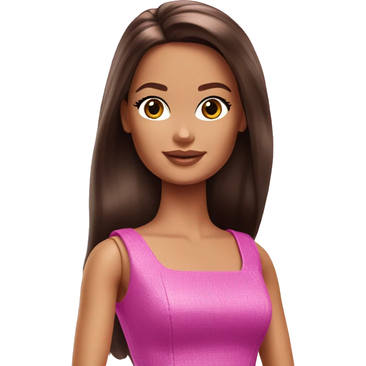 Barbie brunette emoji