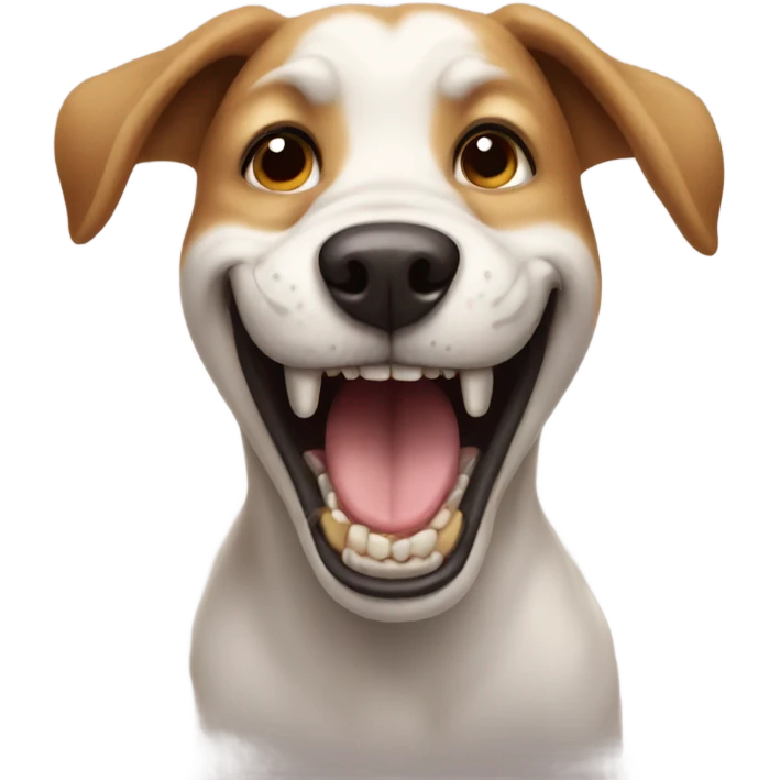 Dog with big teeth emoji