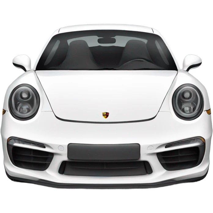white new Porsche 911  emoji
