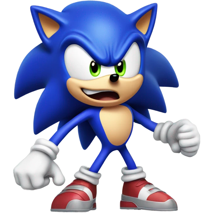 Sonic getting punched in the face  emoji