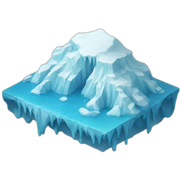 sad melting glacier emoji