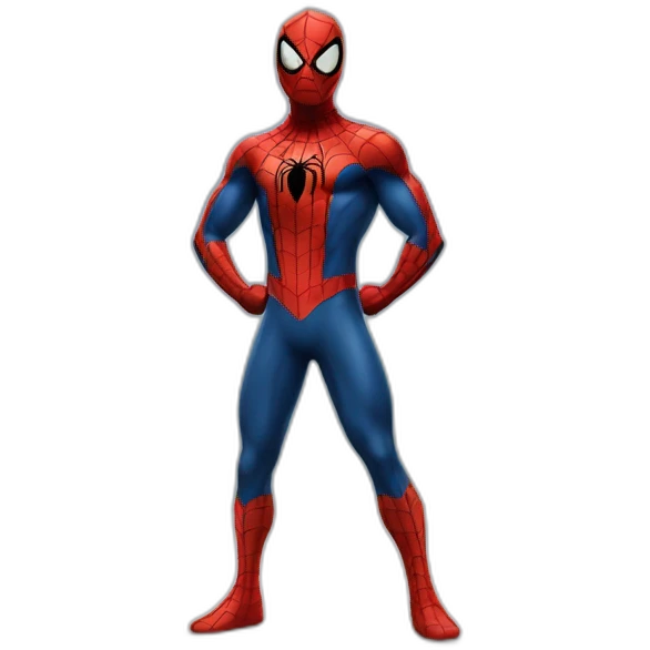 Spiderman standing emoji