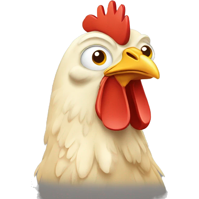 Chicken cartoon emoji