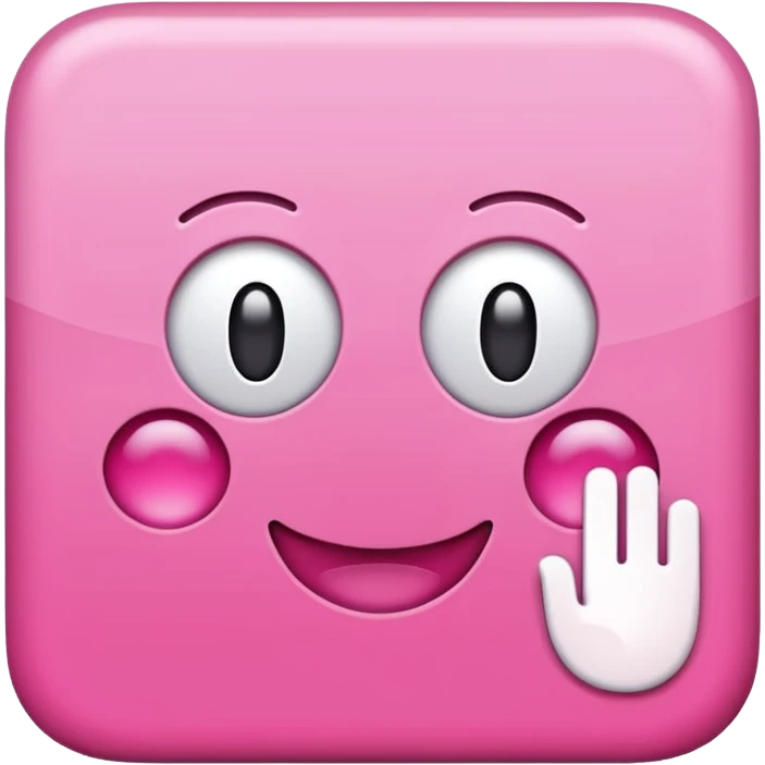 Pink square with 'OK' text emoji