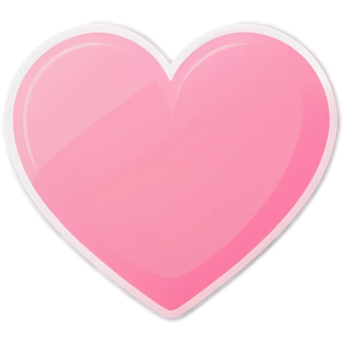 Baby pink heart emoji