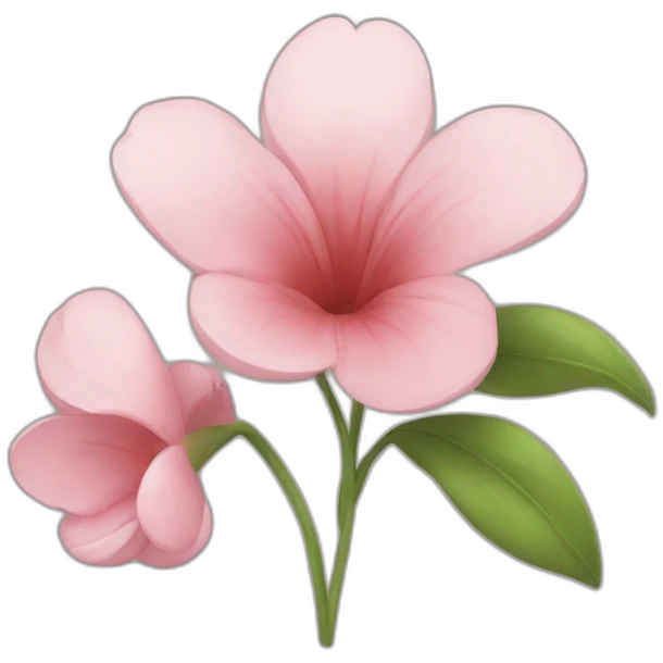 Flower and 🥹 emoji
