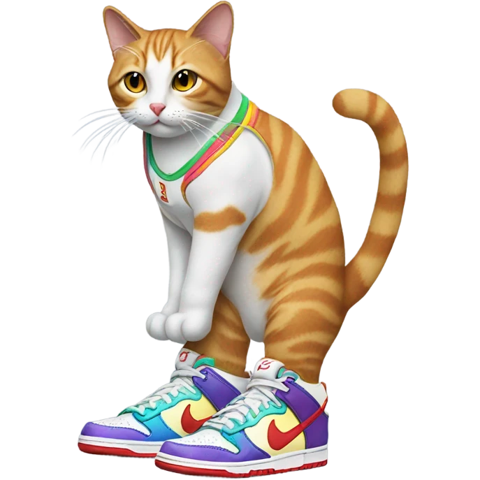 cat wearing Nike Dunks emoji