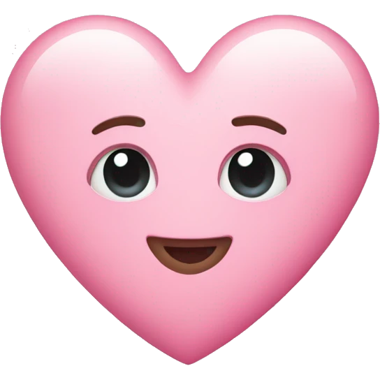 Pink pastel heart emoji