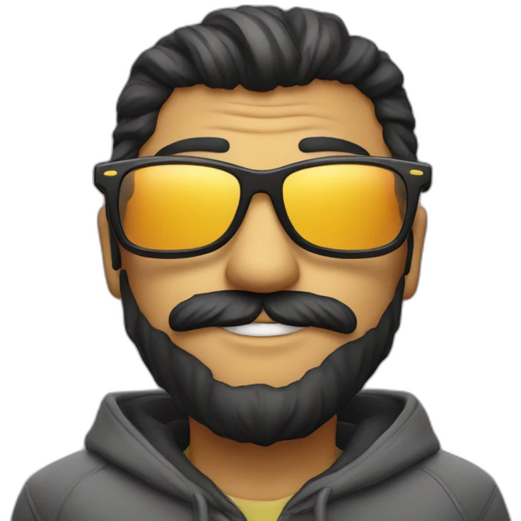 Rana con gafas emoji