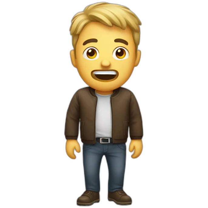 Drunk man emoji