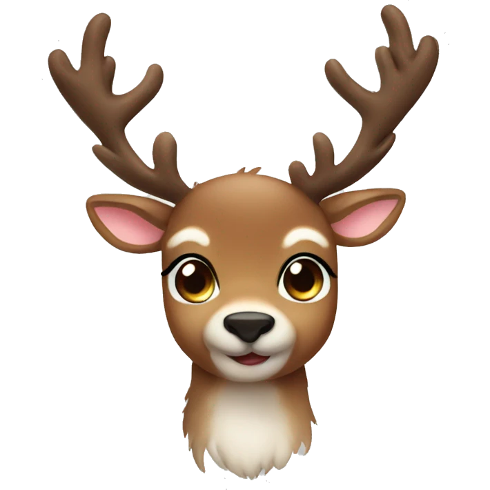 Reindeer cute emoji