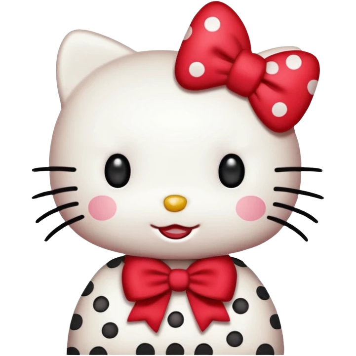 Hellow Kitty puntos emoji