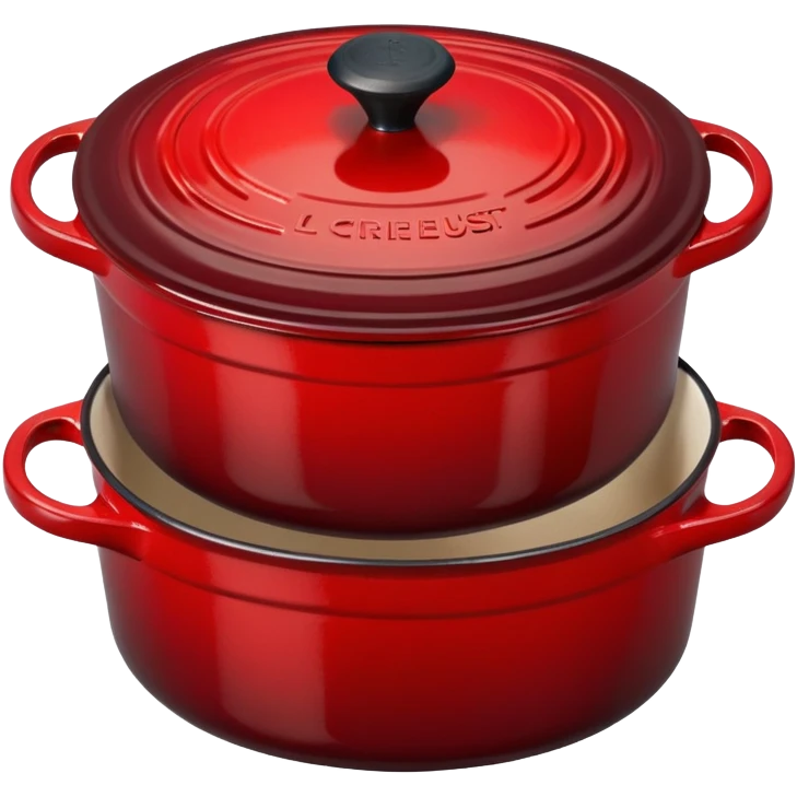 dark red le creuset emoji