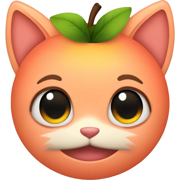 peach with cat ears emoji