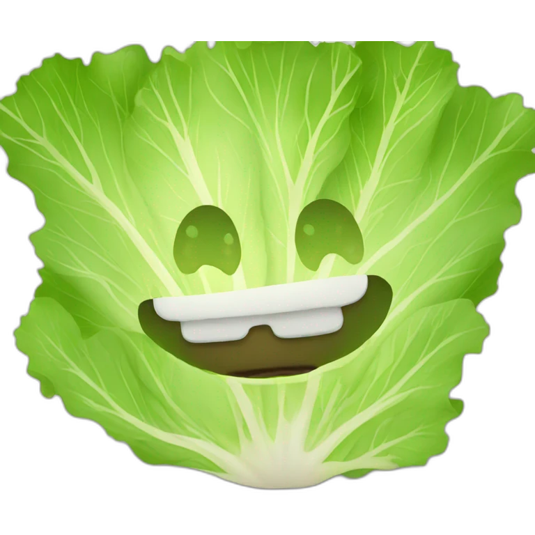 A lettuce emoji