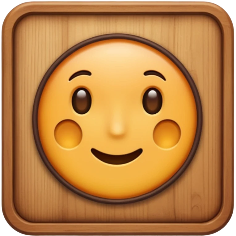 wooden board
 emoji
