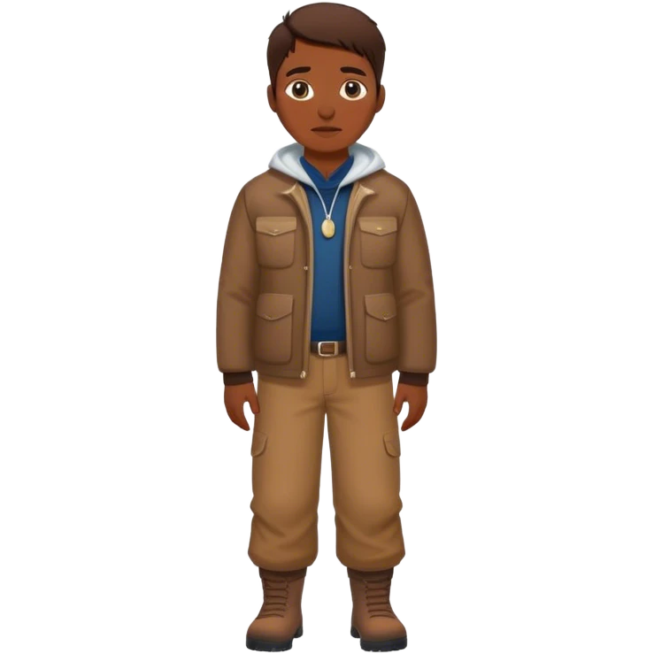 photorealistic greenland citizen standing full length emoji