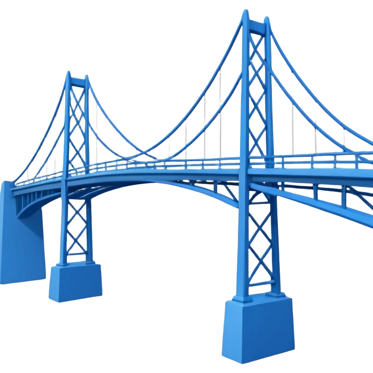 blue bridge blueprint emoji