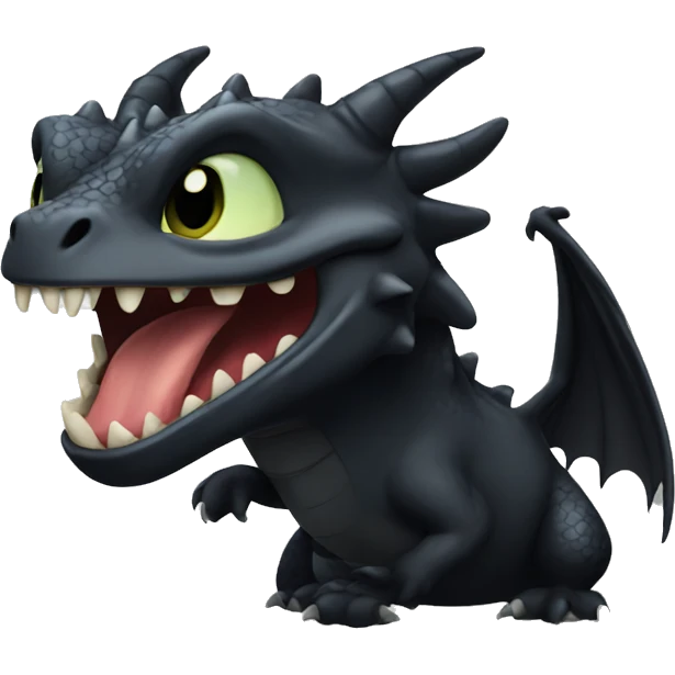 Toothless dragon  emoji