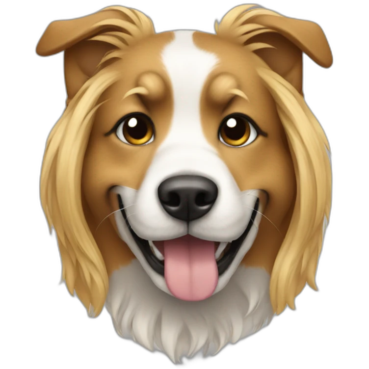 Dog rock and roll emoji