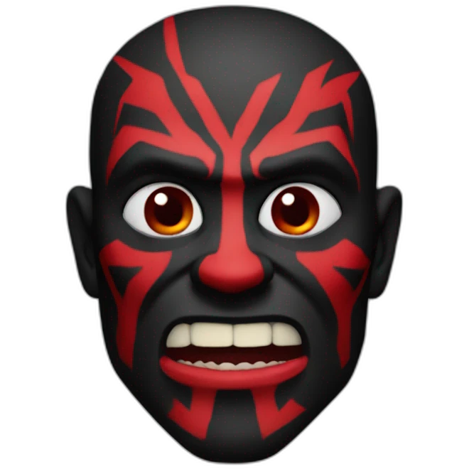 Dark maul emoji