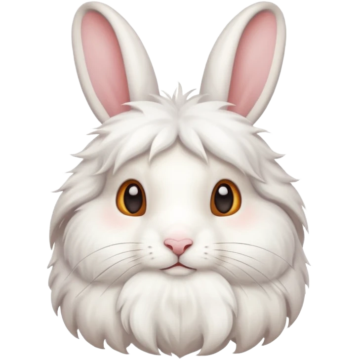 autumn cozy white rabbit emoji