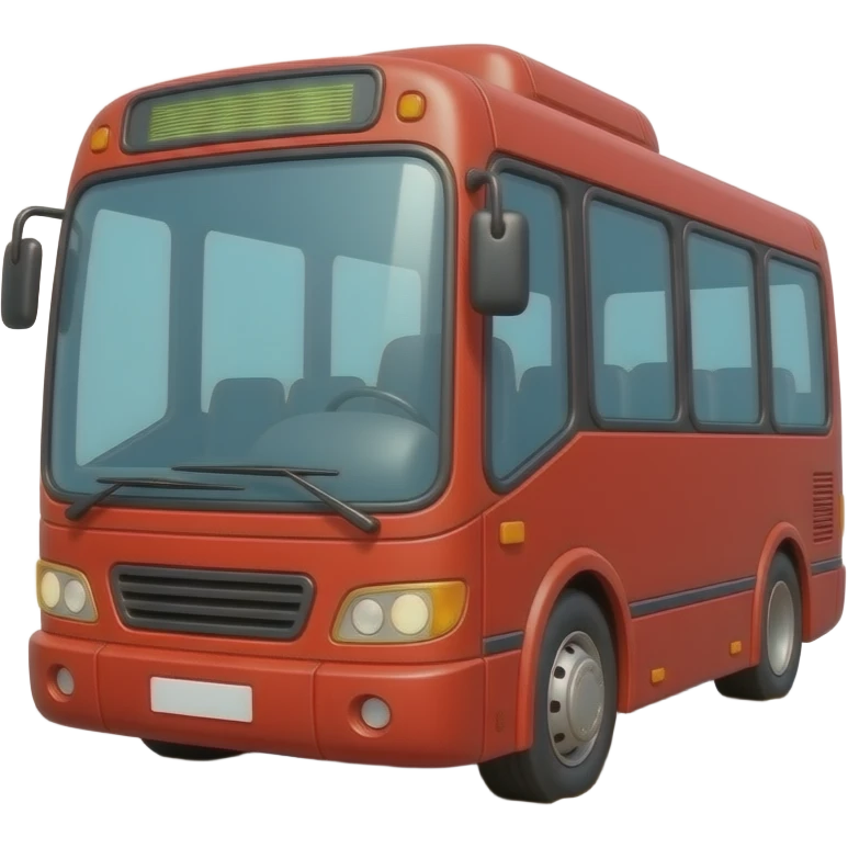 a bus is in a mud puddle emoji
