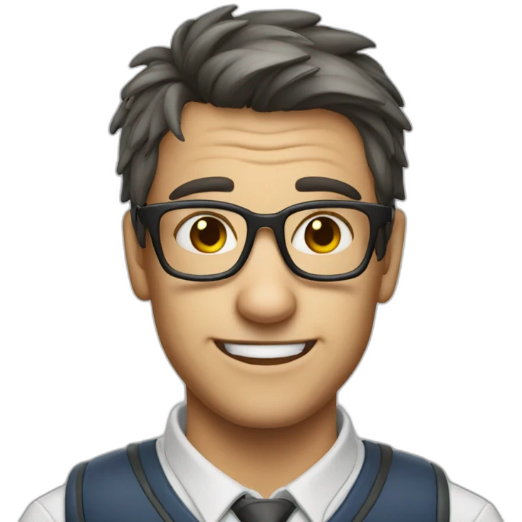 stupied nerd face dark rat emoji
