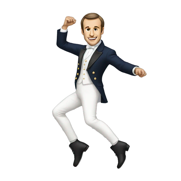Macron danse emoji