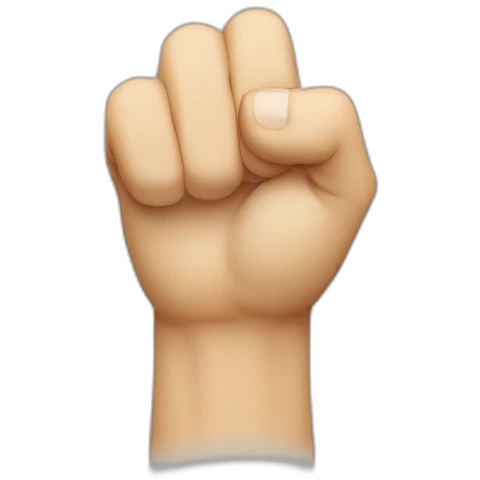 fist with thumb between index and middle finger emoji
