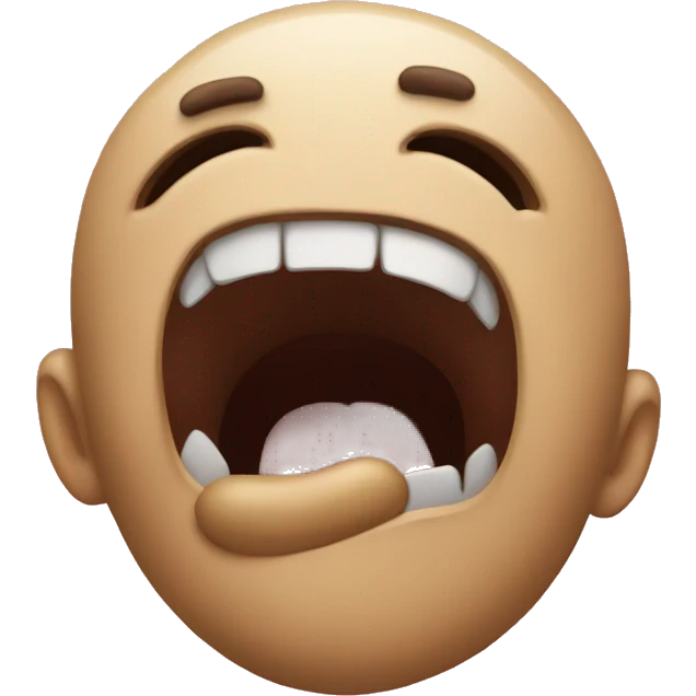 Screaming internally emoji