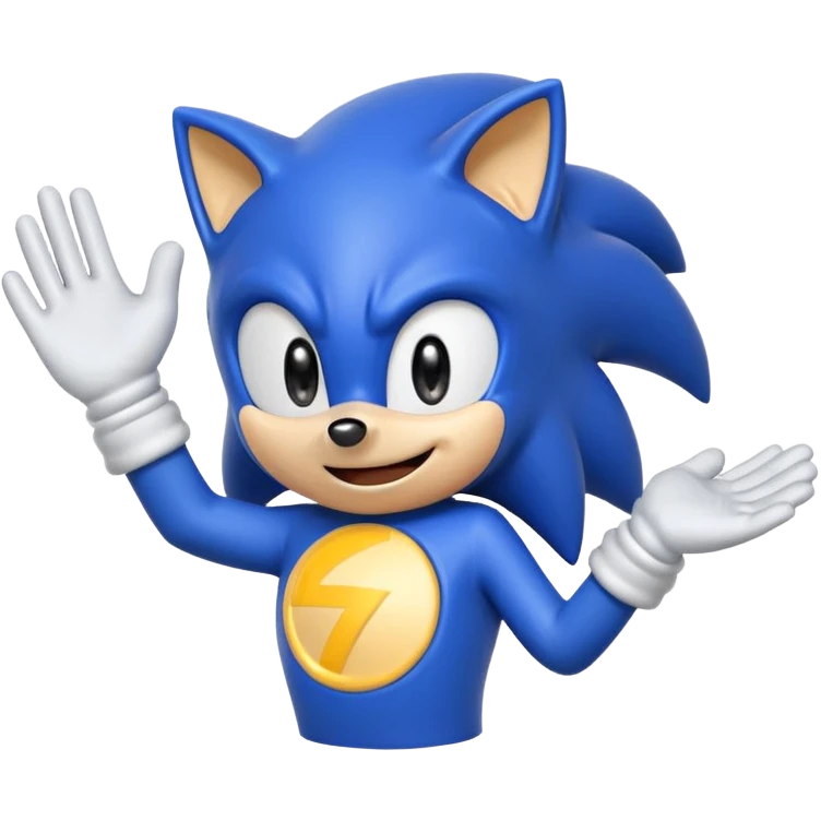 Sonic che dice ok con la mano  emoji