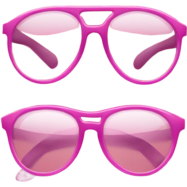 Pink glasses emoji